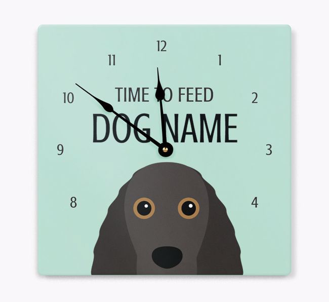 Time To Feed: Personalized {breedFullName} Wall Clock